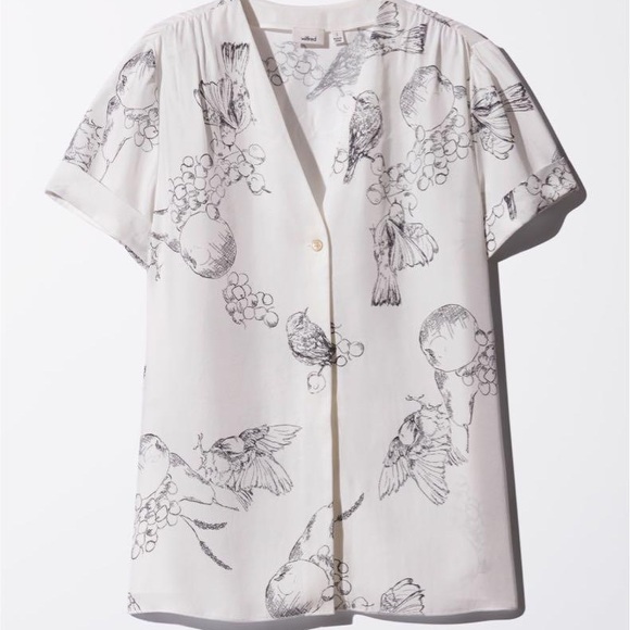 Aritzia Tops - Wilfred Aritzia Nobel Short Sleeve Button Blouse